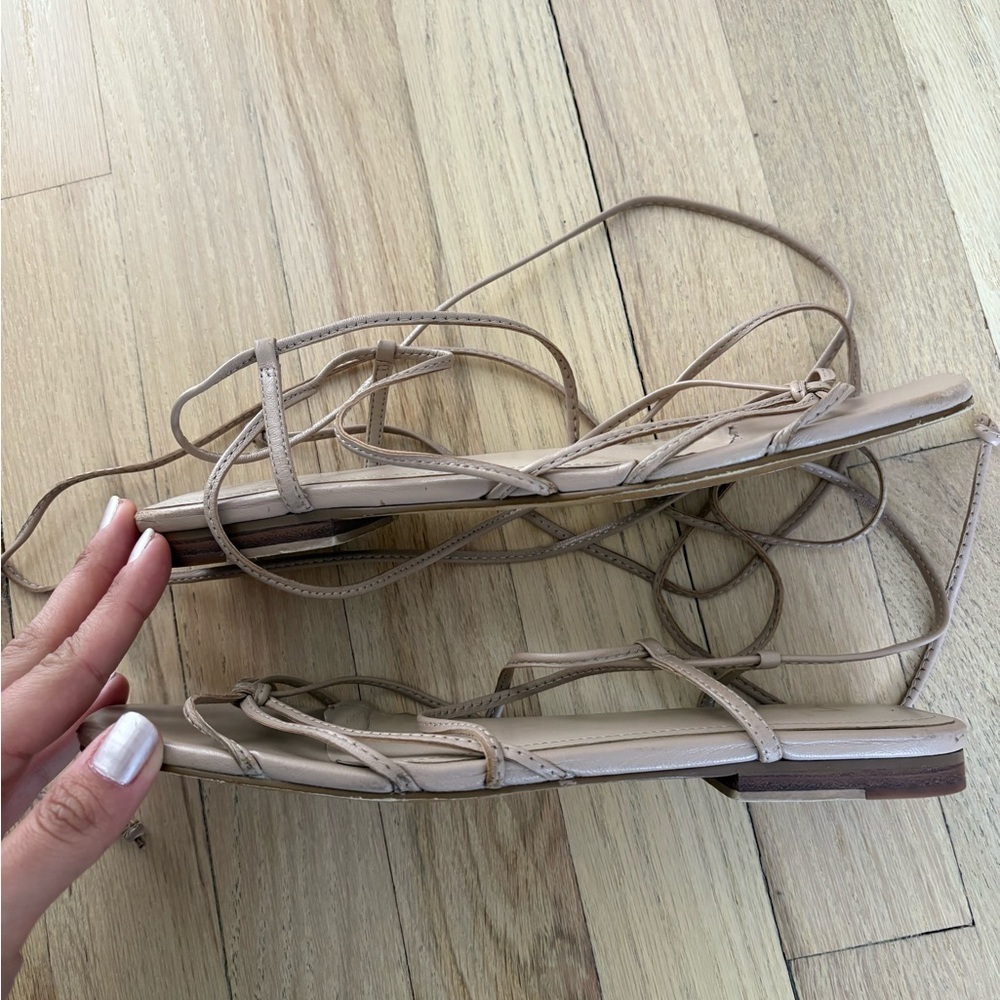Marc Fisher Tan Strappy Sandals - Picture 2 of 3